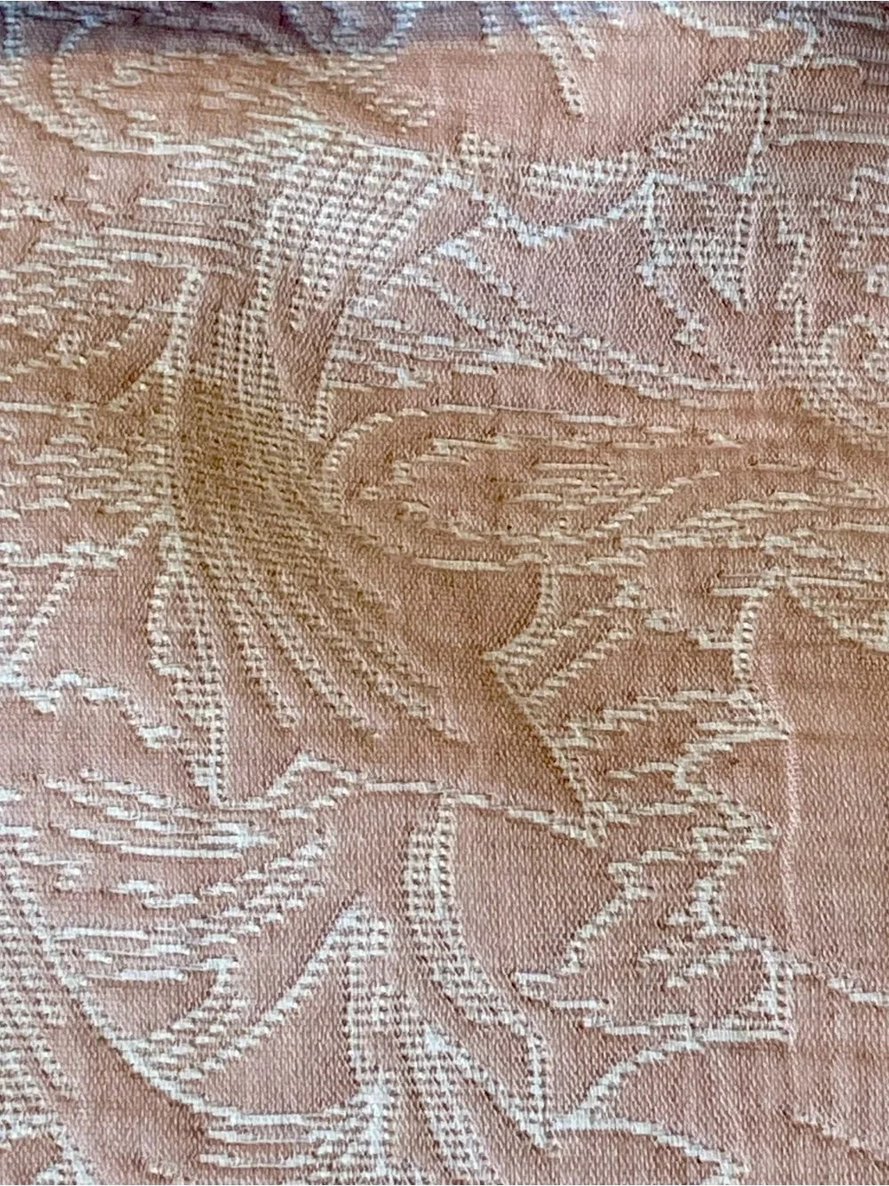 NEW Morris & Co. Shower Curtain in Poppy pattern and pale pink color
